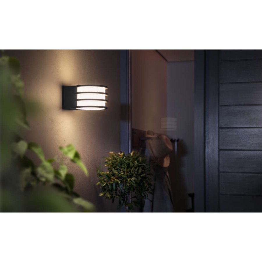 Philips Hue Lucca Wandlampe fr den Auenbereich 11,5 cm, Anthrazit