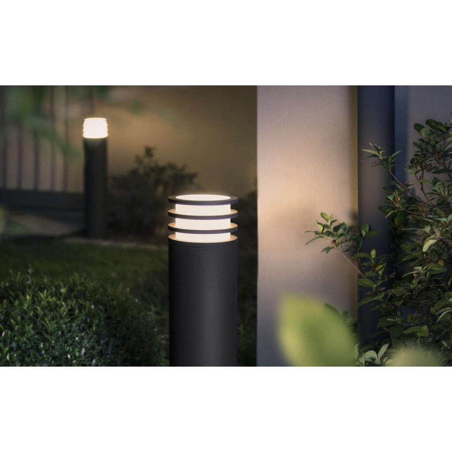 Philips Hue Lucca Pollerlampe fr den Auenbereich 77 cm, Anthrazit