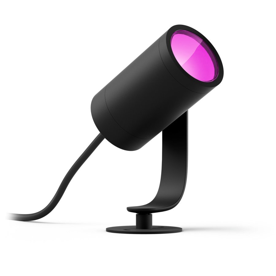 Philips Hue Lily Spot fr den Auenbereich Verlngerung 8W 8,4 cm, Schwarz