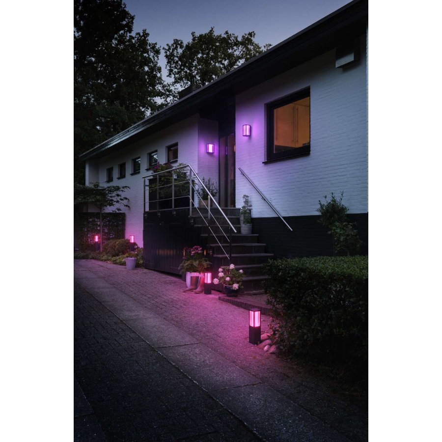 Philips Hue Impress Pollerleuchte fr den Auenbereich 77 cm, Schwarz