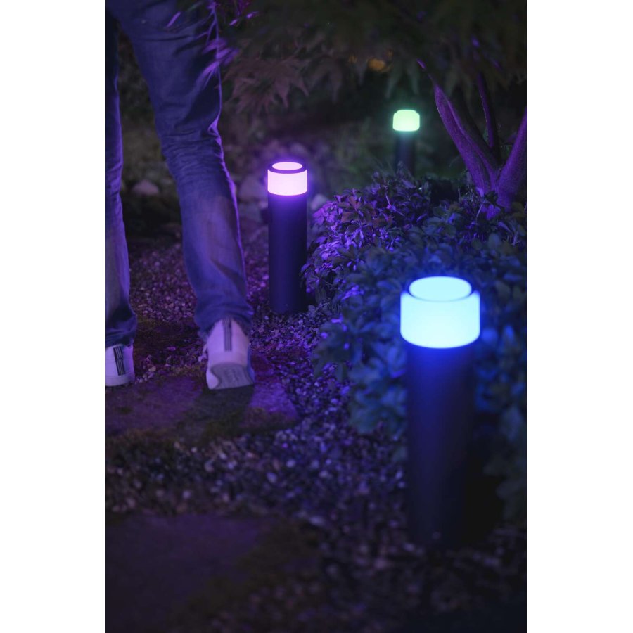 Philips Hue Calla Sockellampe fr den Auenbereich 8 W H40 cm, Schwarz