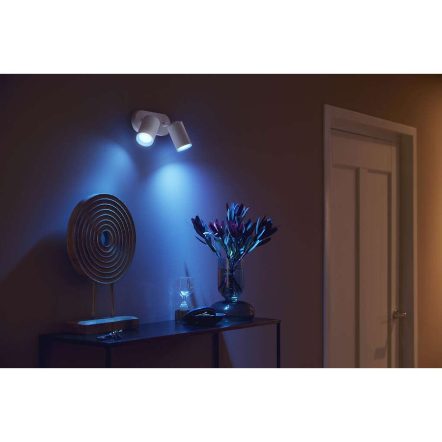 Philips Hue Fugato Deckenlampe mit 2 Spots 19,5 cm, Wei