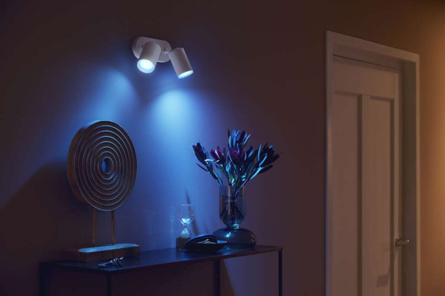 Philips Hue Fugato Deckenlampe mit 2 Spots 19,5 cm, Wei