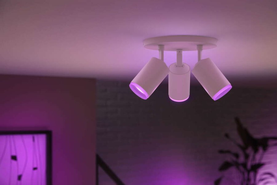 Philips Hue Fugato Deckenlampe mit 3 Spots 19,5 cm, Wei