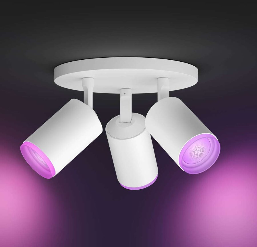 Philips Hue Fugato Deckenlampe mit 3 Spots 19,5 cm, Wei