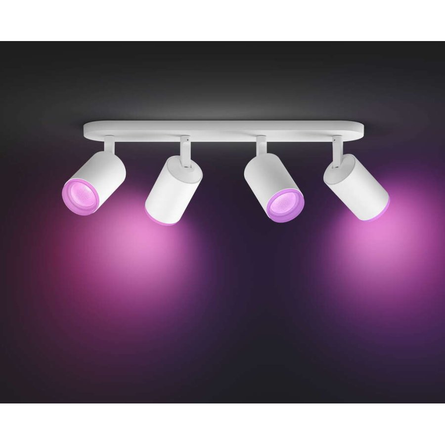 Philips Hue Fugato Deckenlampe mit 4 Spots 42,5 cm, Wei