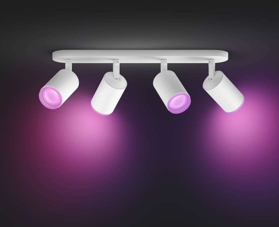 Philips Hue Fugato Deckenlampe mit 4 Spots 42,5 cm, Wei