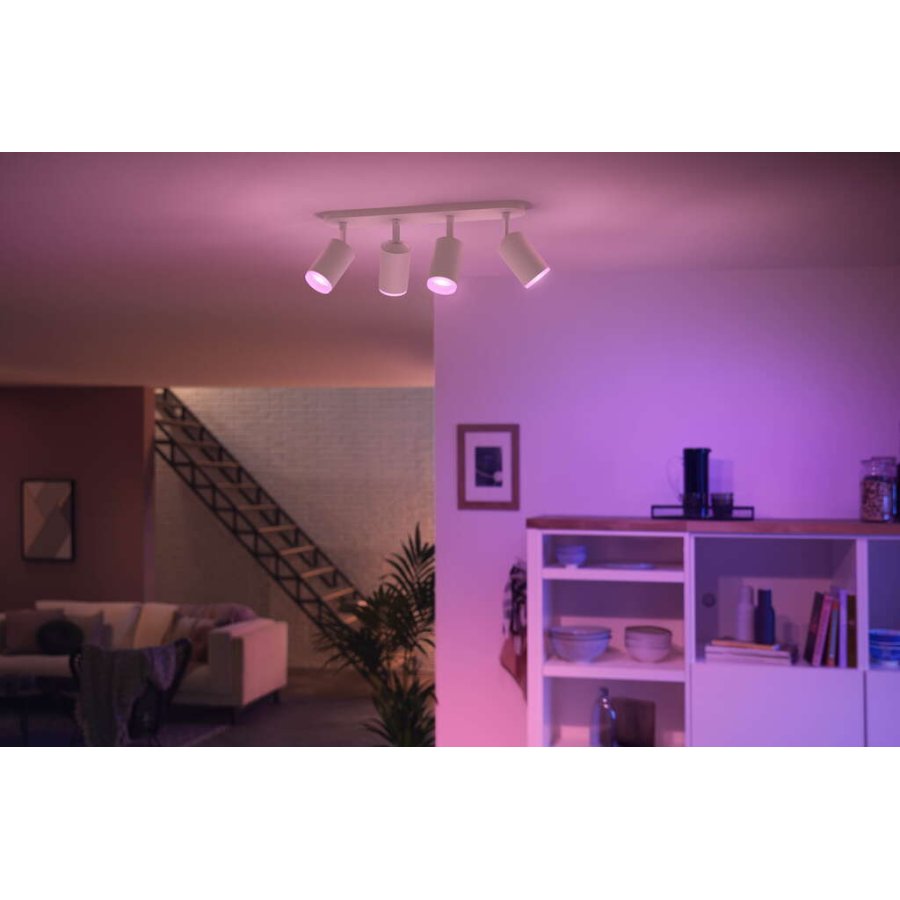 Philips Hue Fugato Deckenlampe mit 4 Spots 42,5 cm, Wei