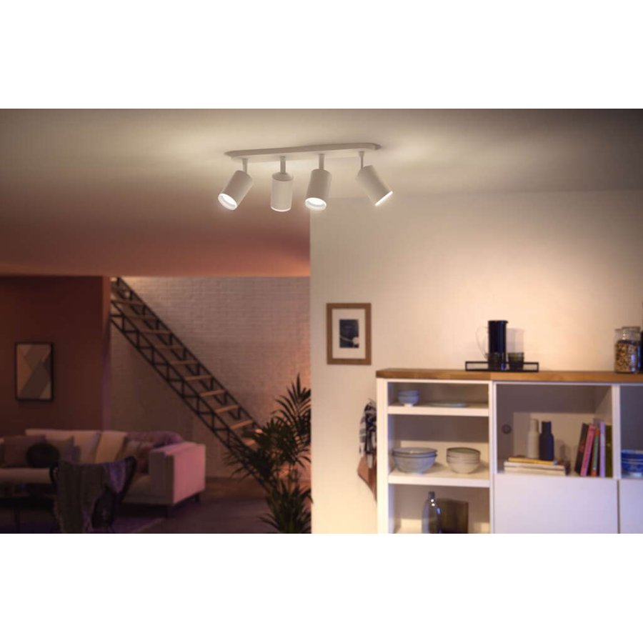 Philips Hue Fugato Deckenlampe mit 4 Spots 42,5 cm, Wei