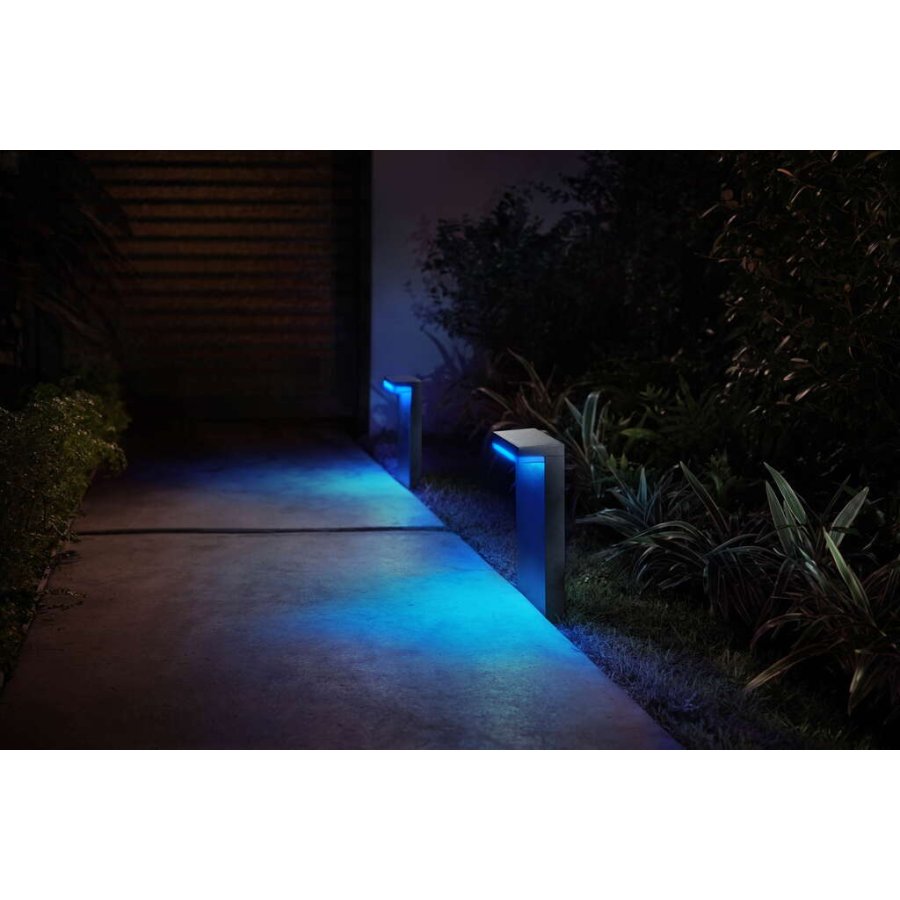 Philips Hue Nyro Sockellampe fr den Auenbereich 40 cm, Schwarz