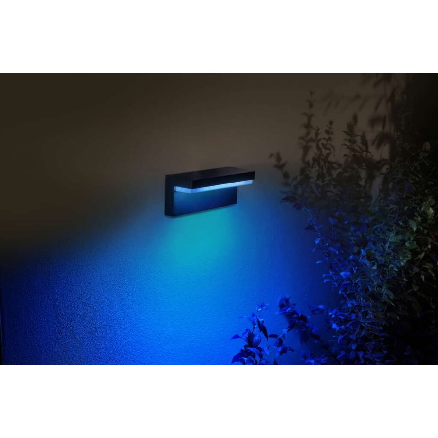 Philips Hue Nyro Wandlampe fr den Auenbereich 25,4 cm, Schwarz