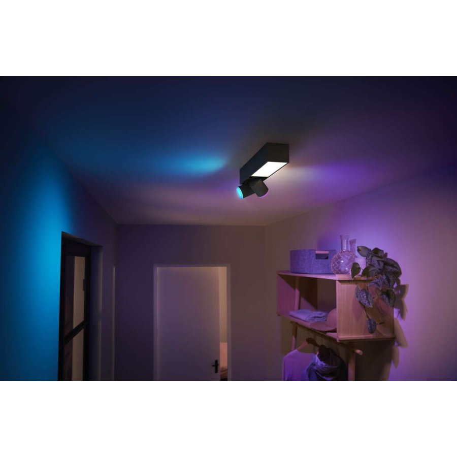 Philips Hue Centris Deckenlampe mit 2 Spots 40,8 cm, Schwarz