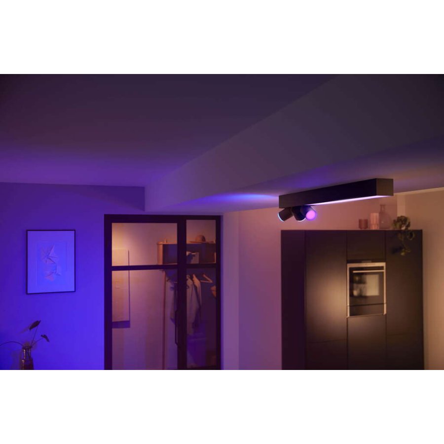 Philips Hue Centris Deckenlampe mit 3 Spots 78,2 cm, Schwarz