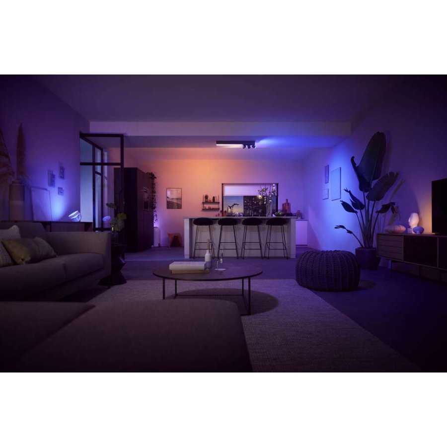 Philips Hue Centris Deckenlampe mit 3 Spots 78,2 cm, Schwarz