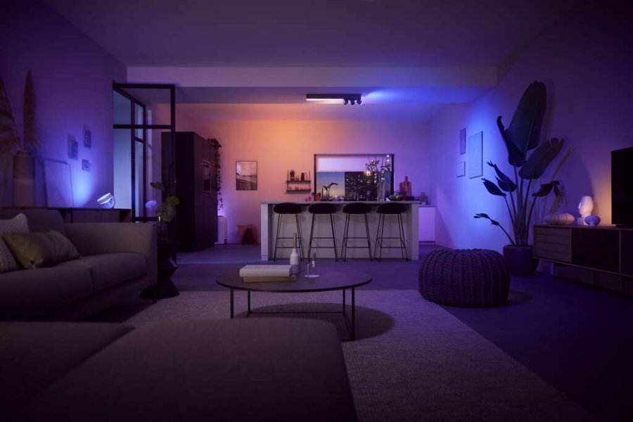 Philips Hue Centris Deckenlampe mit 3 Spots 78,2 cm, Schwarz