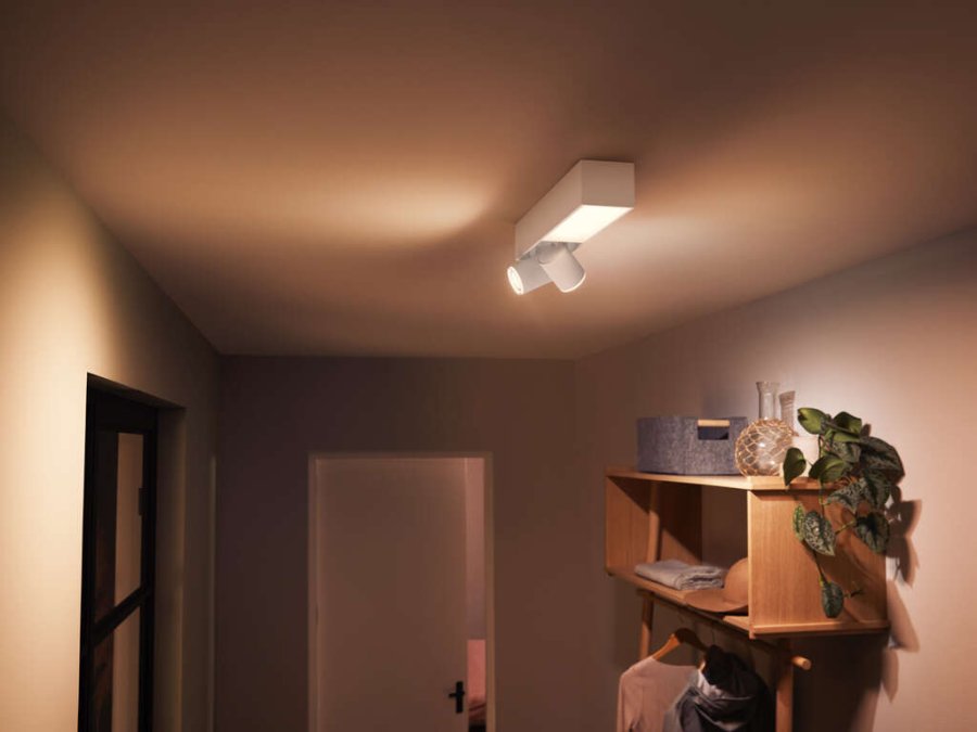 Philips Hue Centris Deckenlampe mit 2 Spots 40,8 cm, Wei