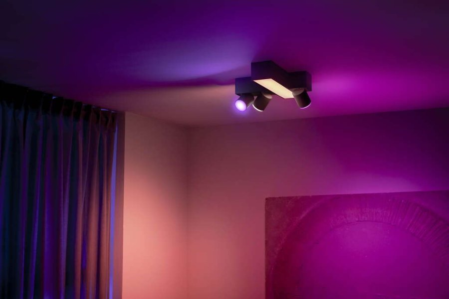 Philips Hue Centris Deckenlampe mit 3 Spots 40,8 cm, Schwarz