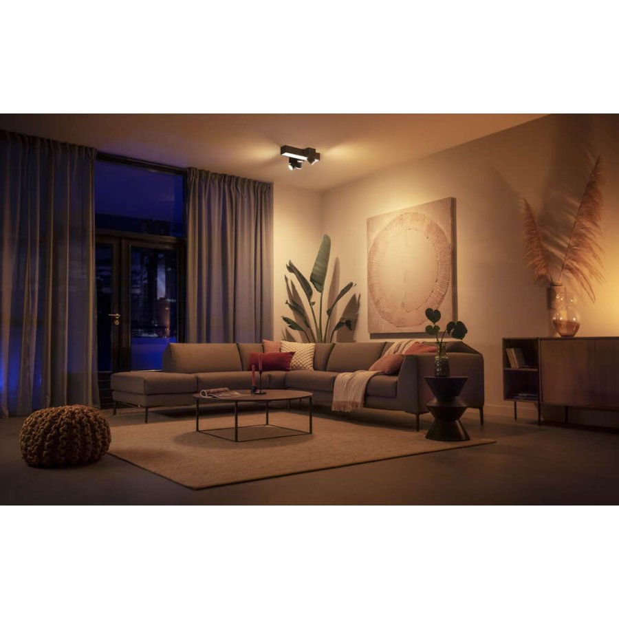 Philips Hue Centris Deckenlampe mit 3 Spots 40,8 cm, Schwarz