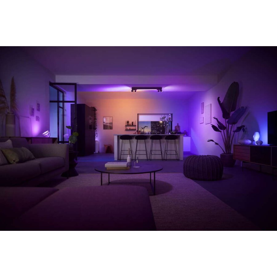 Philips Hue Centris Deckenlampe mit 4 Spots 99 cm, Schwarz