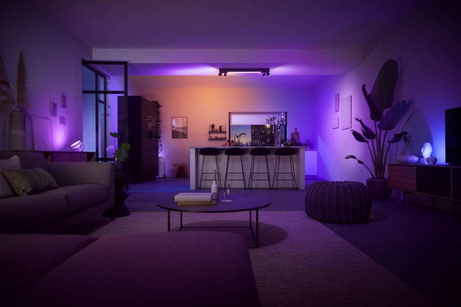 Philips Hue Centris Deckenlampe mit 4 Spots 99 cm, Schwarz