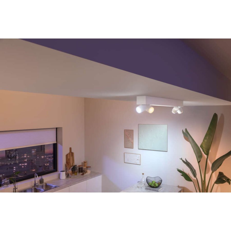 Philips Hue Centris Deckenlampe mit 4 Spots 99 cm, Wei