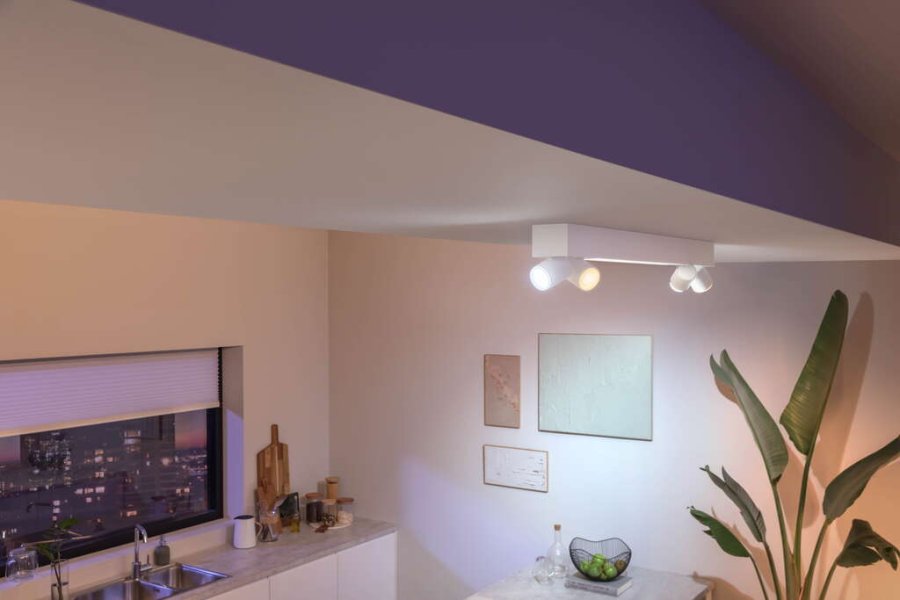 Philips Hue Centris Deckenlampe mit 4 Spots 99 cm, Wei