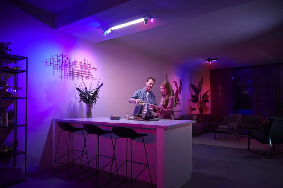 Philips Hue Centris Deckenlampe mit 4 Spots 99 cm, Wei