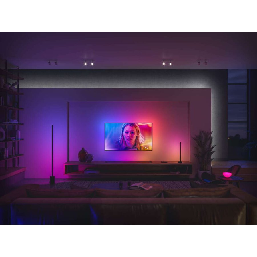 Philips Hue Signe Gradient Tischlampe H55,3 cm, Schwarz