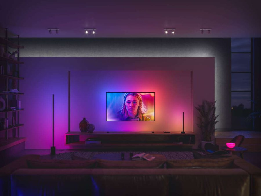 Philips Hue Signe Gradient Tischlampe H55,3 cm, Schwarz