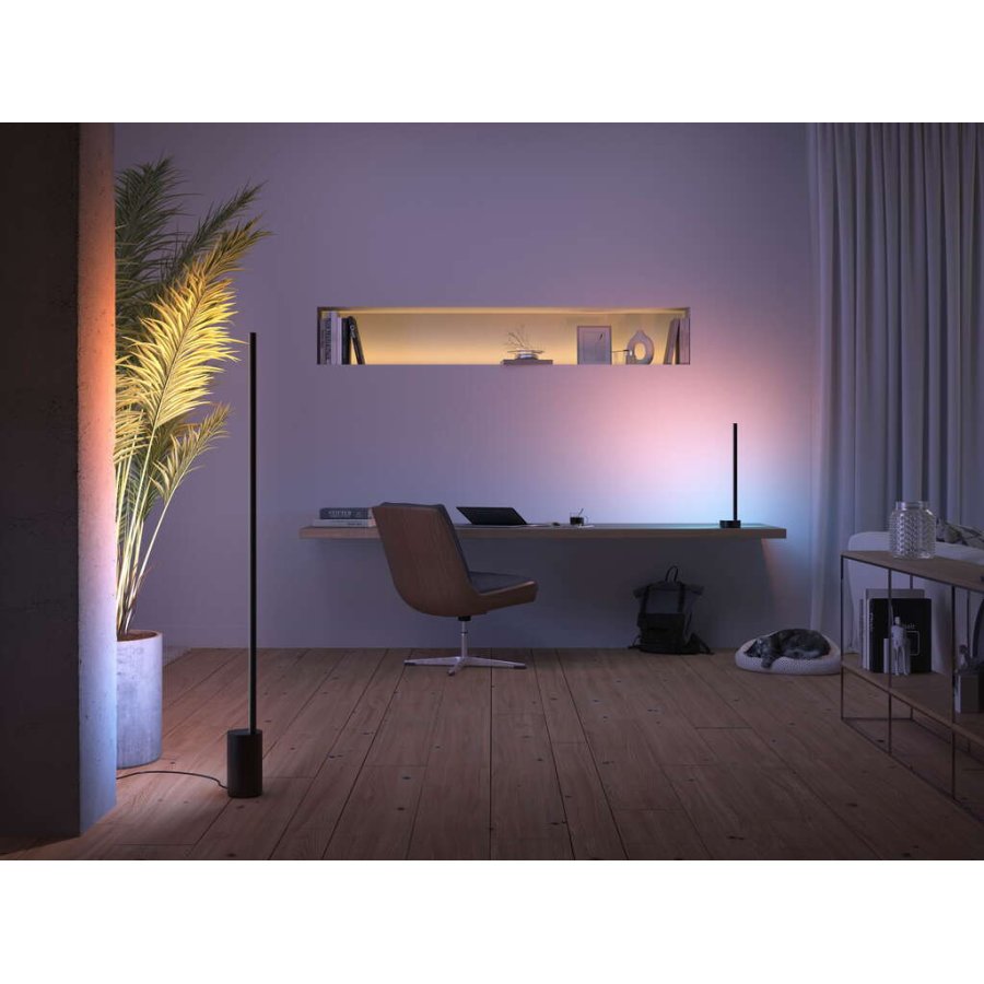 Philips Hue Signe Gradient Tischlampe H55,3 cm, Schwarz