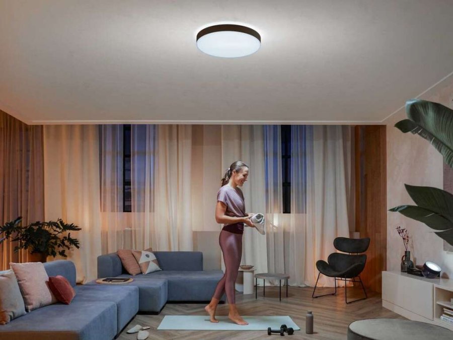 Philips Hue Enrave Deckenlampe 55,1 cm, Schwarz