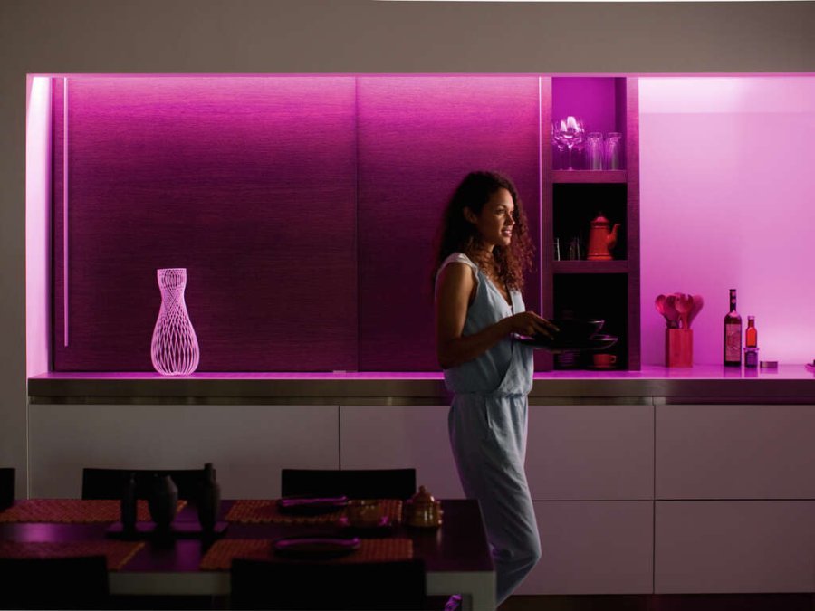 Philips Hue Lightstrip Plus Verlngerung 1 m, Mehrfarbig