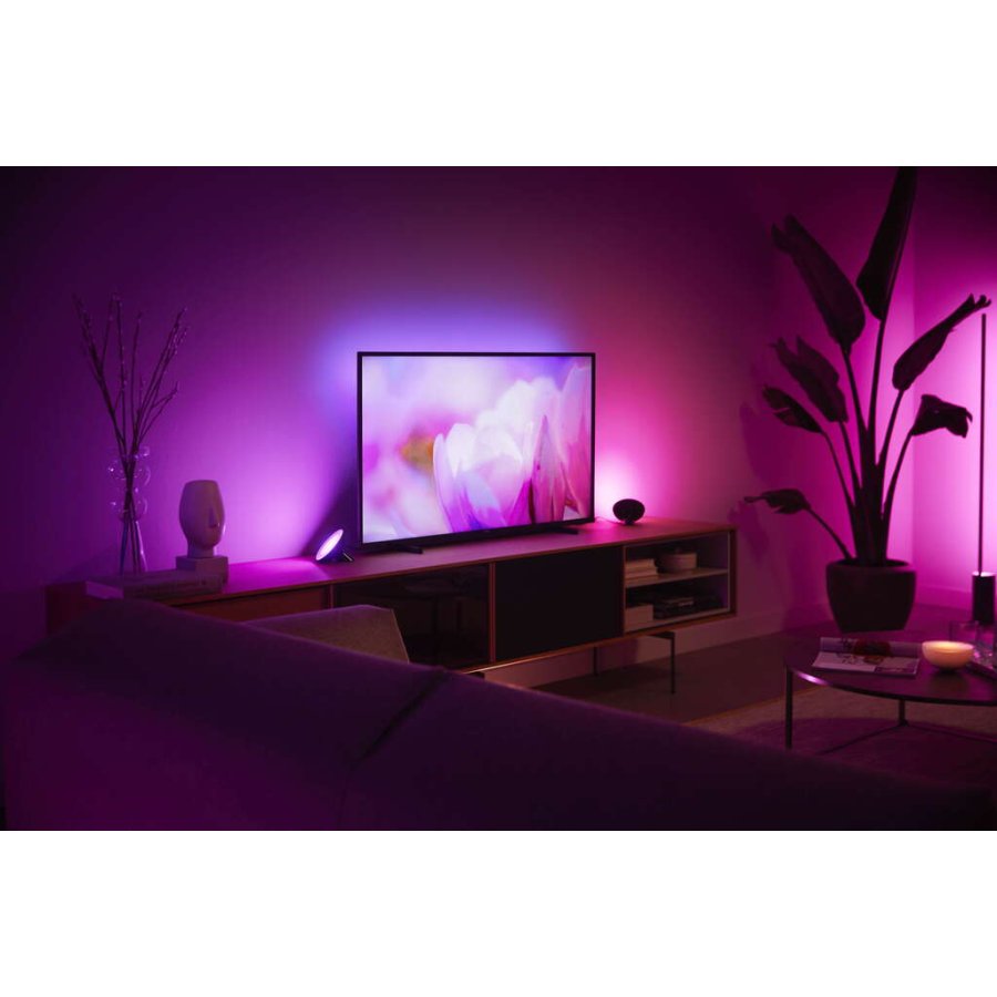 Philips Hue Bloom Tischlampe, H10,1 cm, Schwarz