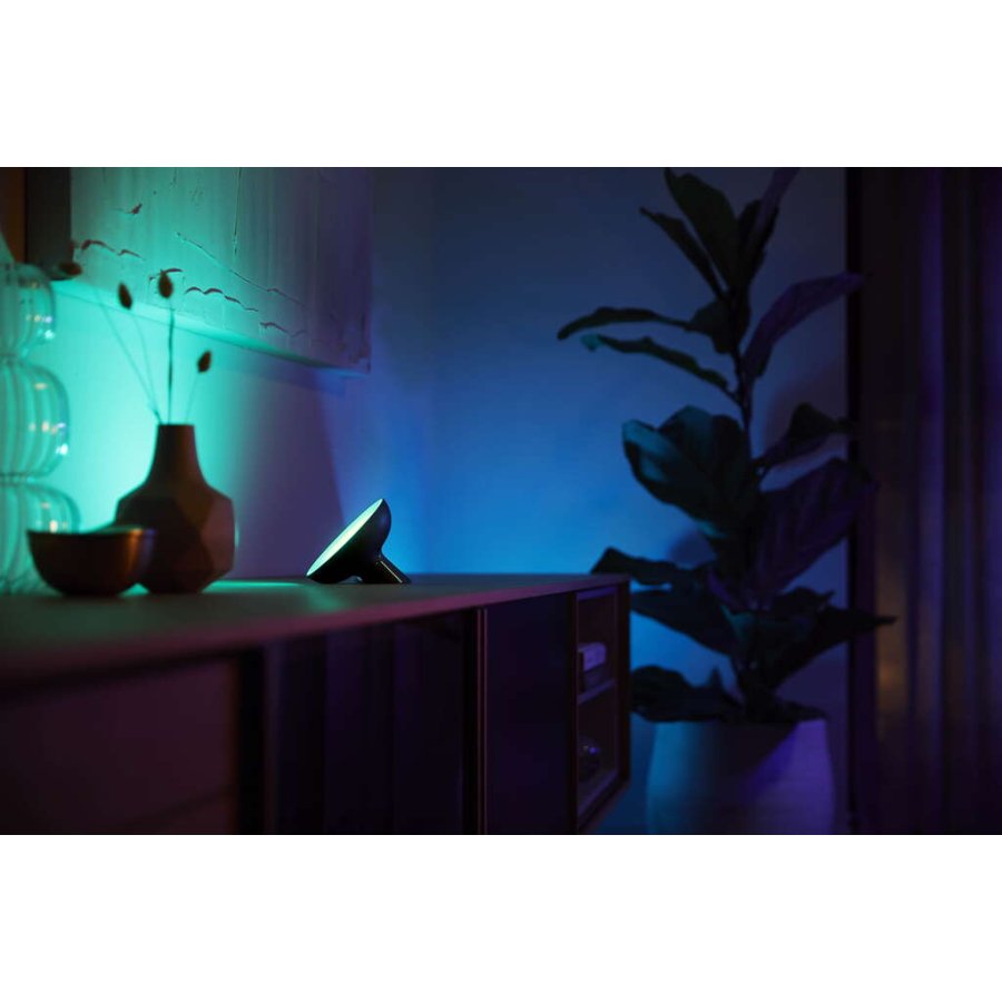 Philips Hue Bloom Tischlampe, H10,1 cm, Schwarz