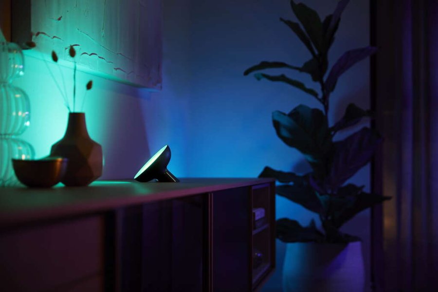 Philips Hue Bloom Tischlampe, H10,1 cm, Schwarz