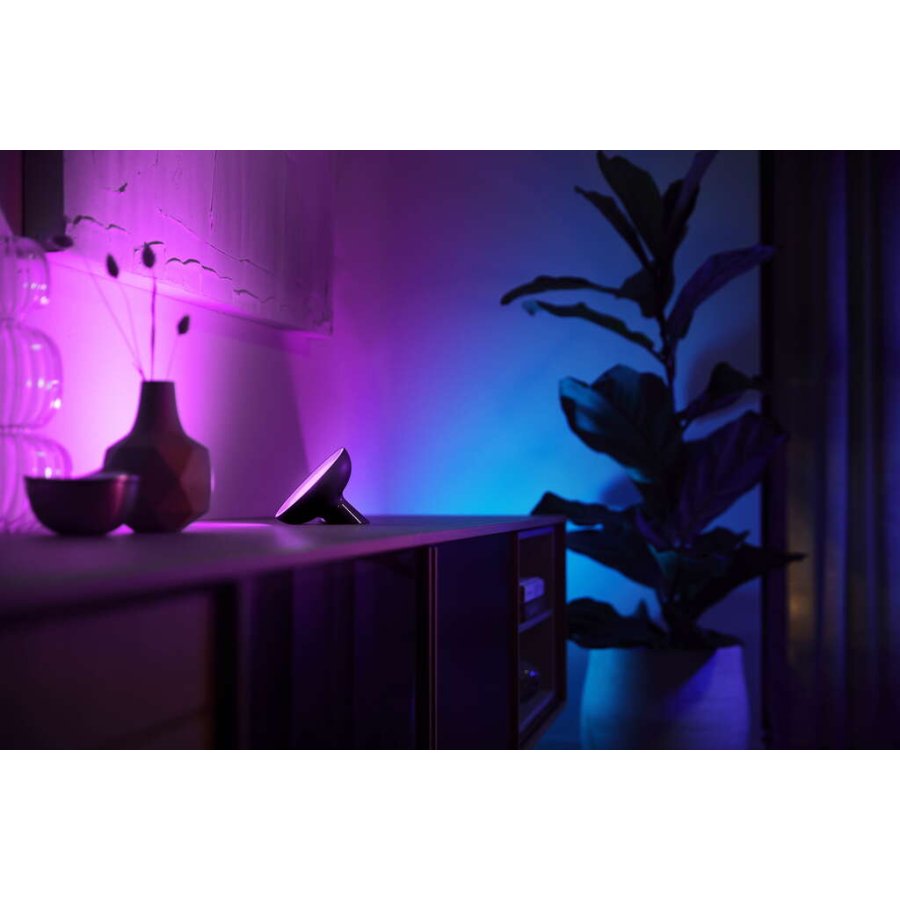 Philips Hue Bloom Tischlampe, H10,1 cm, Schwarz