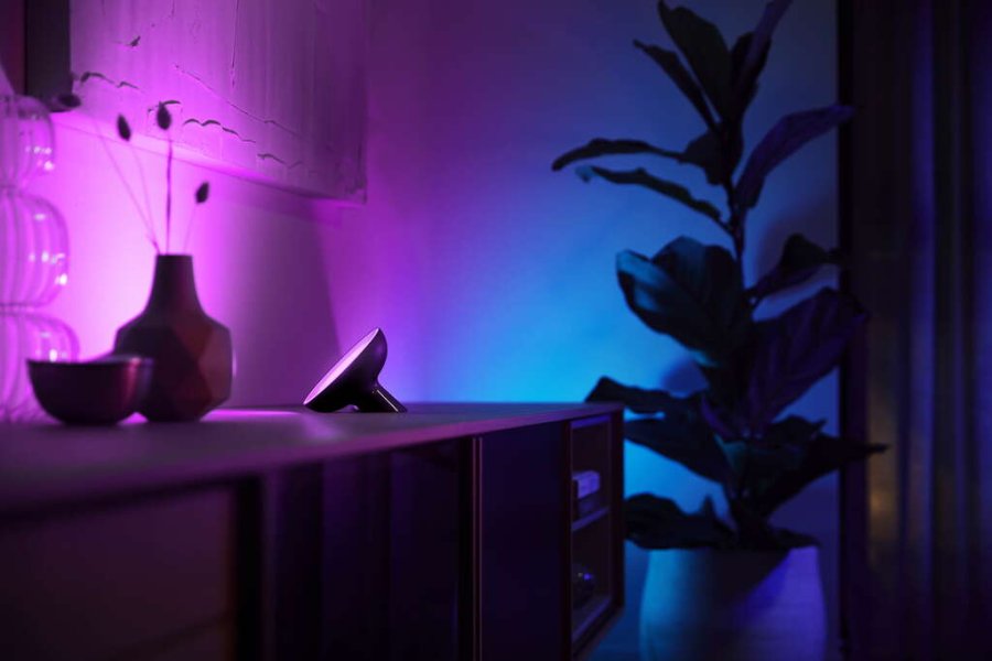 Philips Hue Bloom Tischlampe, H10,1 cm, Schwarz