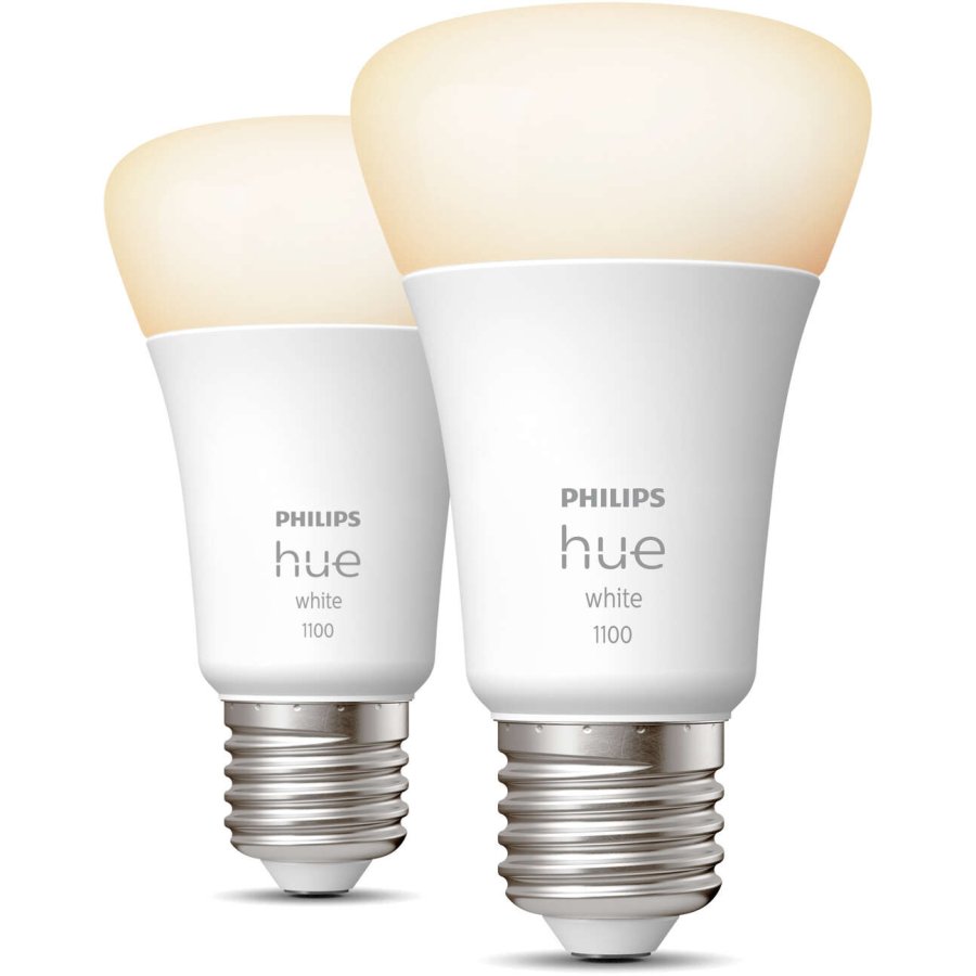 Philips Hue White A60 Glhbirne E27 1100 Lumen 2er Set 6,1 cm