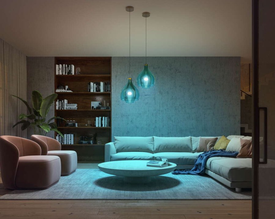 Philips Hue White und Color Ambiance A60 Glhbirne E27 1100 Lumen 6 cm