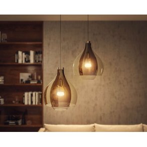 Philips Hue White Ambiance Startsæt m. 1 Bridge, 3 E27-pærer og Dimmer Switch Ø6 cm