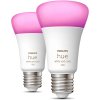 Philips Hue White und Color Ambiance A60 Glhbirne E27 1100 Lumen 2er Set 6 cm