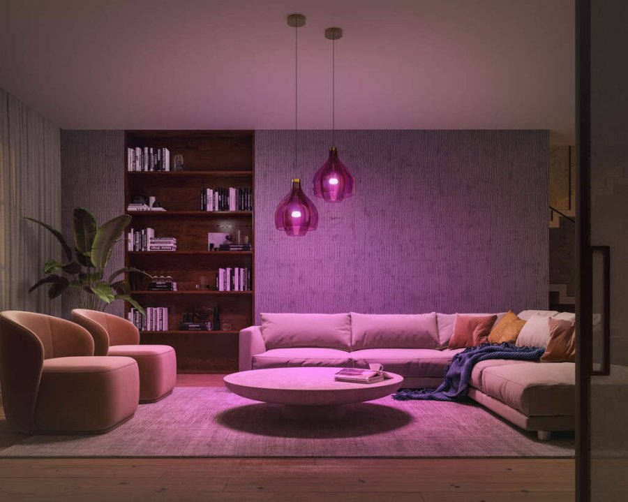 Philips Hue White und Color Ambiance Starter Set mit 1 Bridge, 3 E27-Glhbirnen und Dimmer Switch 6