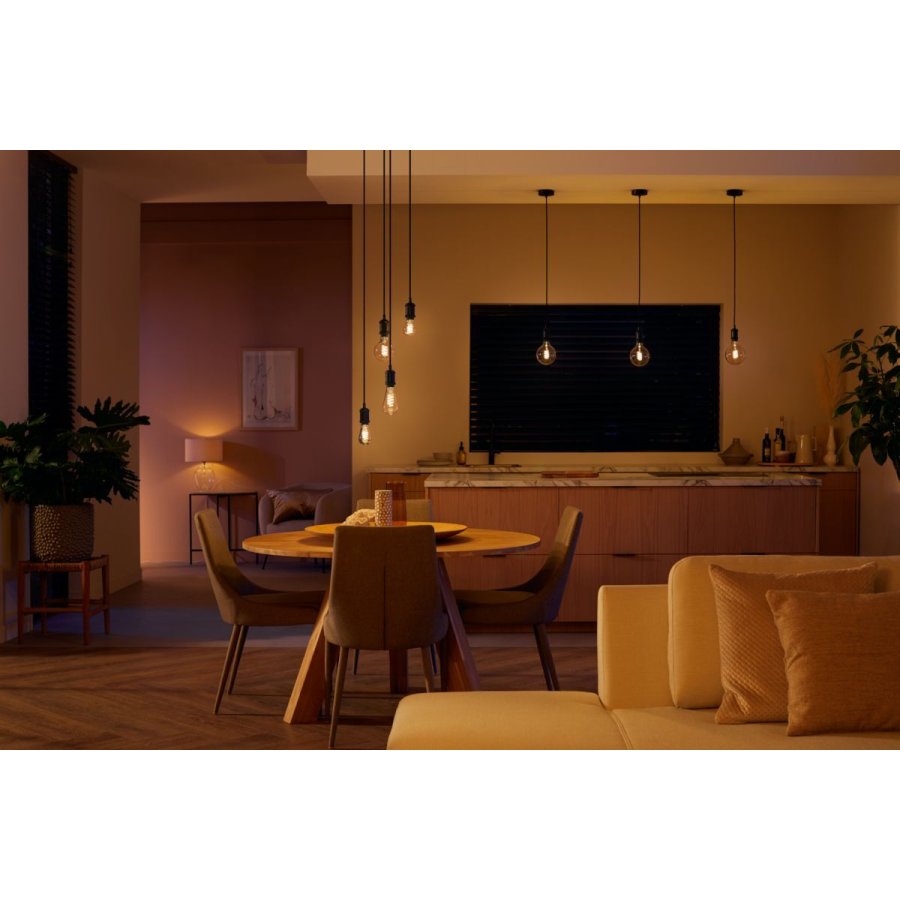 Philips Hue White Ambiance Filament G125 Globe Glhbirne E27 12,5 cm