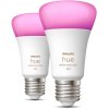 Philips Hue White und Color Ambiance A60 Glhbirne E27 800 Lumen 2er Set 6 cm