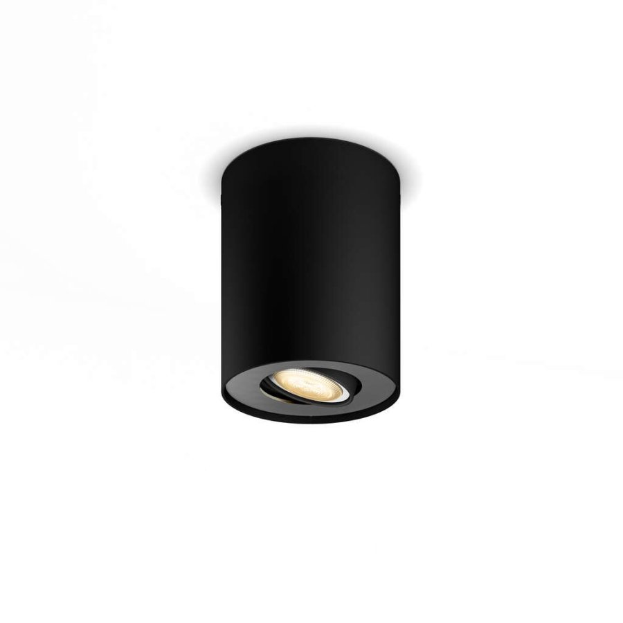 Philips Hue Pillar Spot ohne Switch 12 cm, Schwarz