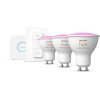 Philips Hue White and Color Ambiance Starter Set mit 1 Bridge, 3 GU10 Spots und Dimmer Switch 5 cm