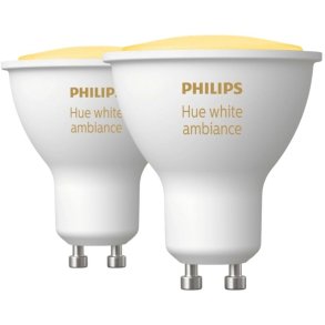 Philips Hue White Ambiance GU10 Spots 2er Set 5 cm