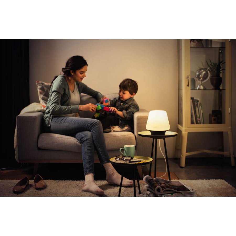 Philips Hue Wellner Tischlampe H18,6 cm, Schwarz