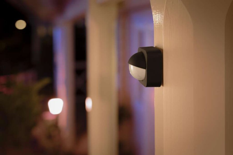 Philips Hue Sensor fr den Auenbereich H7,6 cm, Schwarz