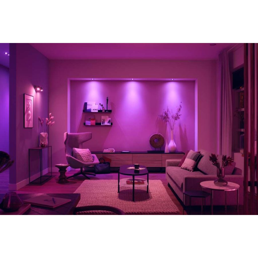 Philips Hue Centura Einbauspot 3er Set, 9 cm, Schwarz